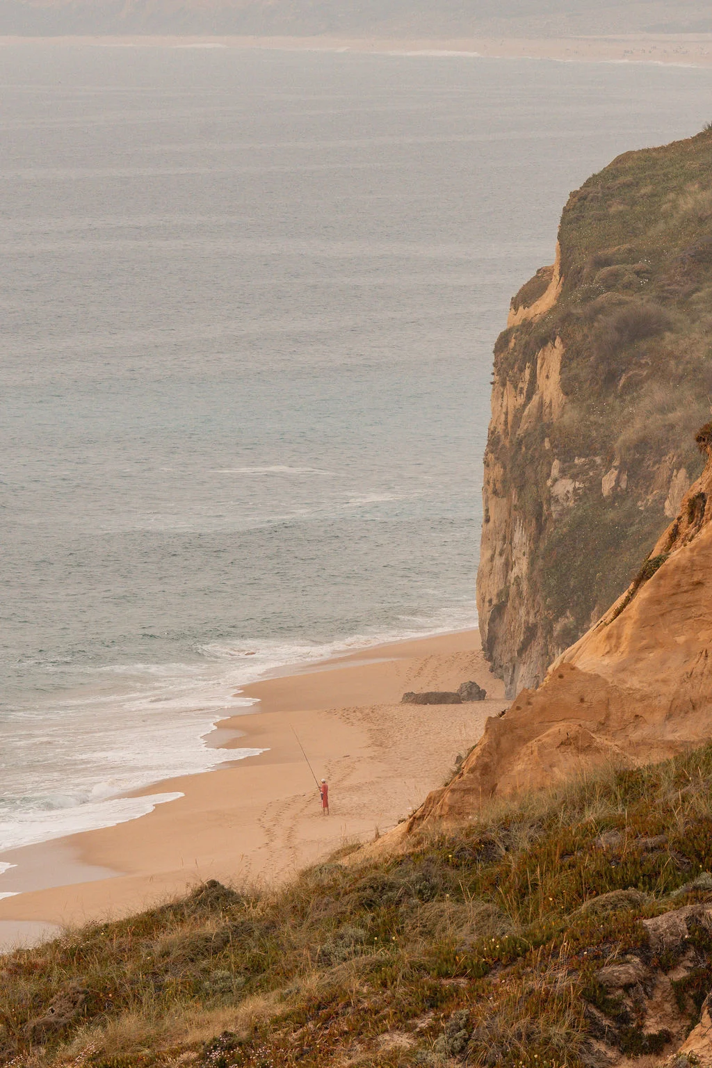 Cliffs above the beach on the Arrábida coast